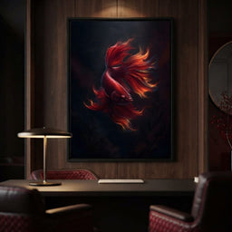 Red Fish Splendor - room mockup 2