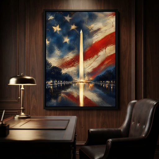 Reflections of a Founding Monument Canvas Print