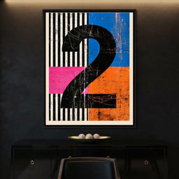 Rhythmic Shapes Of Modern Chaos 2 - dining room mockup