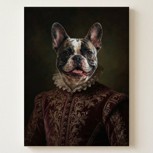 The Royal Pet Portrait Canvas Print