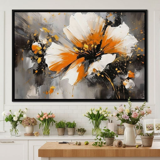 Radiant Floral Tempest Canvas Print