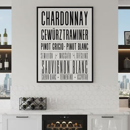 White Wine Typography