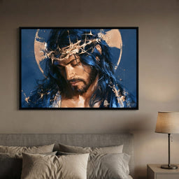 Sacred Grace Under The Golden Crown - bedroom mockup