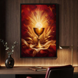 Sacred Grain and Golden Cup - room mockup 9