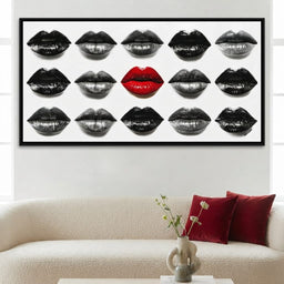 Sensual Lips Bold Defiance - room mockup 1