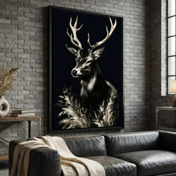 Silent Guardian of the Winter Grass - room mockup 1
