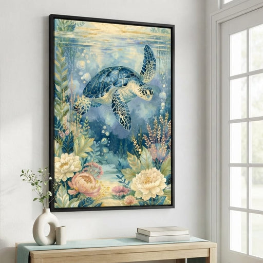 Silent Passage Through The Deep Sea Canvas Print