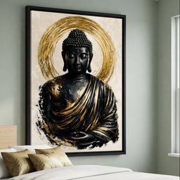 Silent Radiance of the Gilded Soul - room mockup 7