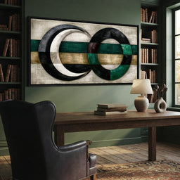 Silent Rhythms of Two Intersecting Worlds - room mockup 9