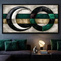 Silent Rhythms of Two Intersecting Worlds - room mockup 10