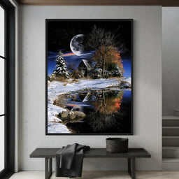 Silent Solstice By The Frozen Shore - entry hall mockup