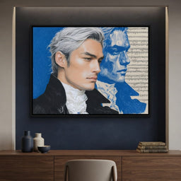 Silver Maestro Sonata Portrait - dining room mockup