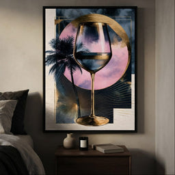 Solstice Evening at the Coastal Lounge - bedroom mockup