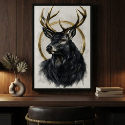 Stag of the Gilded Halo - room mockup 6