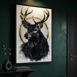 Stag of the Gilded Halo - room mockup 7