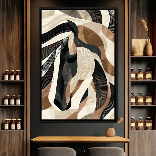 Stallion Earth and Shadow Canvas Print