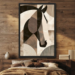 Stallion Reflected Through Geometric Planes - room mockup 10