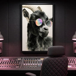 Stray Goat With A Painted Perspective - room mockup 9