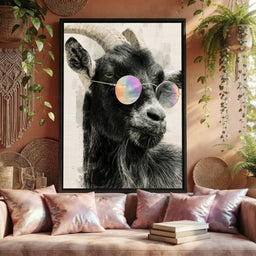 Stray Goat With A Painted Perspective - room mockup 10