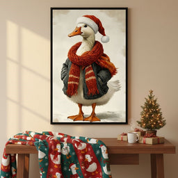 Festive Goose With Cozy Style
