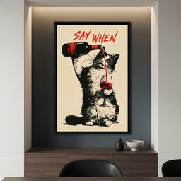 The Cat Who Had Enough - dining room mockup
