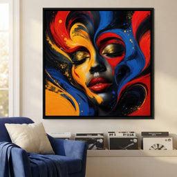 The Face Becomes Emotion - TooplesArt - room mockup 8