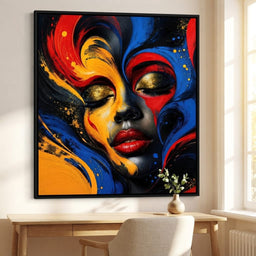 The Face Becomes Emotion - TooplesArt - room mockup 11