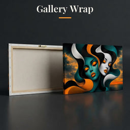 The Lovers Who Never Spoke - TooplesArt - Gallery Wrap back and front