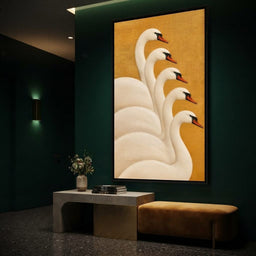 The Swan Assembly - TooplesArt - room mockup 3