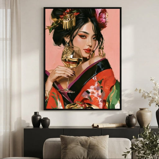 Toasted Peony And Silk Nights Canvas Print