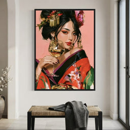 Toasted Peony And Silk Nights - entry hall mockup
