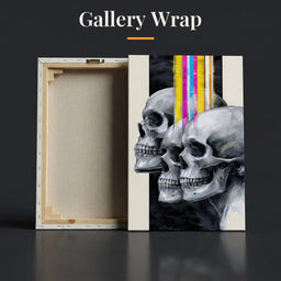 Trilogy of Modern Mortality - Gallery Wrap back and front