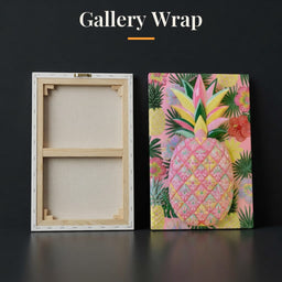 Tropical Solstice Island Pineapple - Gallery Wrap back and front