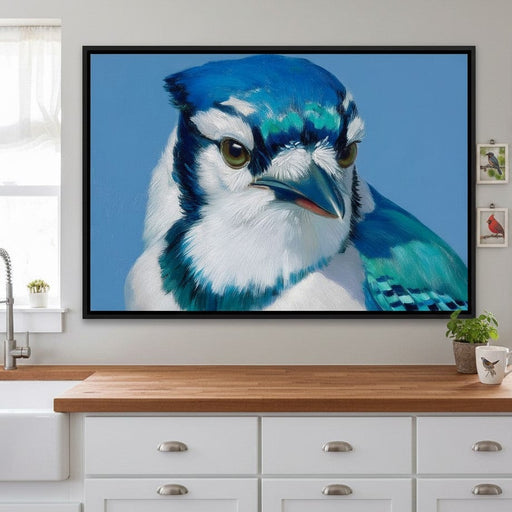 Majestic Bluejay Essence Canvas Print