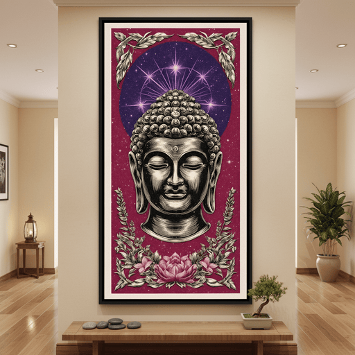 Celestial Lotus Buddha Calm Canvas Print