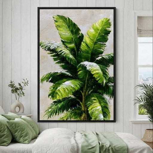 Verdant Rhythm of Tropical Palms Canvas Print