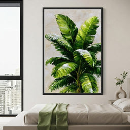 Verdant Rhythm of Tropical Palms - room mockup 12