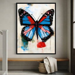 Vibrant Ascent of the Painted Wing - entry hall mockup