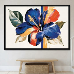 Vibrant Petals Resting On Vertical Light - entry hall mockup