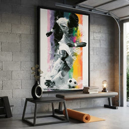 Victory Through The Vibrant Pitch - room mockup 3