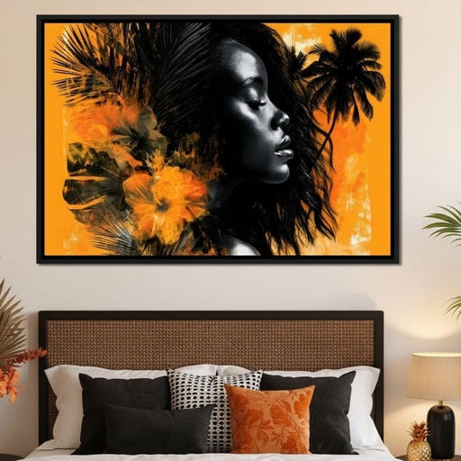 Golden Solitude Tropics Rising Canvas Print