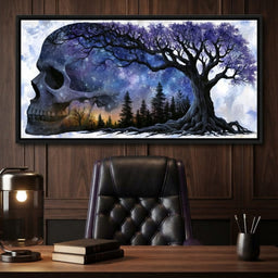 Where Cosmic Night Meets Forest Roots - room mockup 3