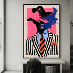 Where the Neon Face Hides - entry hall mockup