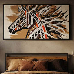 Wild Essence Untamed Brushstrokes - Alicia Smith - bedroom mockup