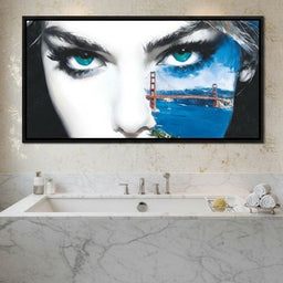 Golden Gate Reflections Within Eyes