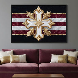 Baroque Gold Cross Majesty