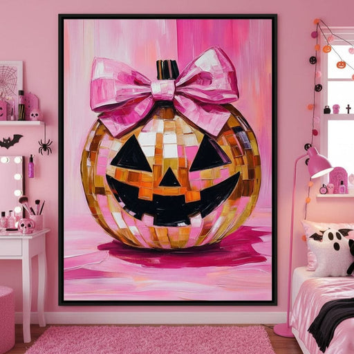 Disco Pumpkin Canvas Print