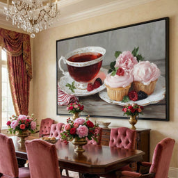 Tea Time Cupcakes and Berries