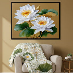 Radiant Lotus Golden Elegance