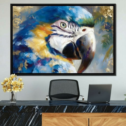 Tropical Macaw Gold Radiance - Neal Hackett Canvas Print